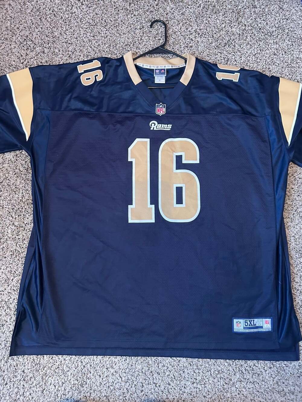 NFL Pro Line Los Angeles Rams Jared Goff 16 Jersey Size 5XL-T Blue